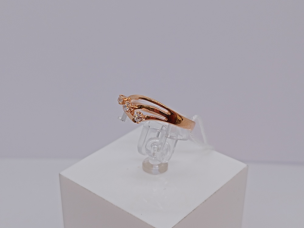 КОЛКМИ585 КОЛЬЦО С КАМНЯМИ (Au 585)