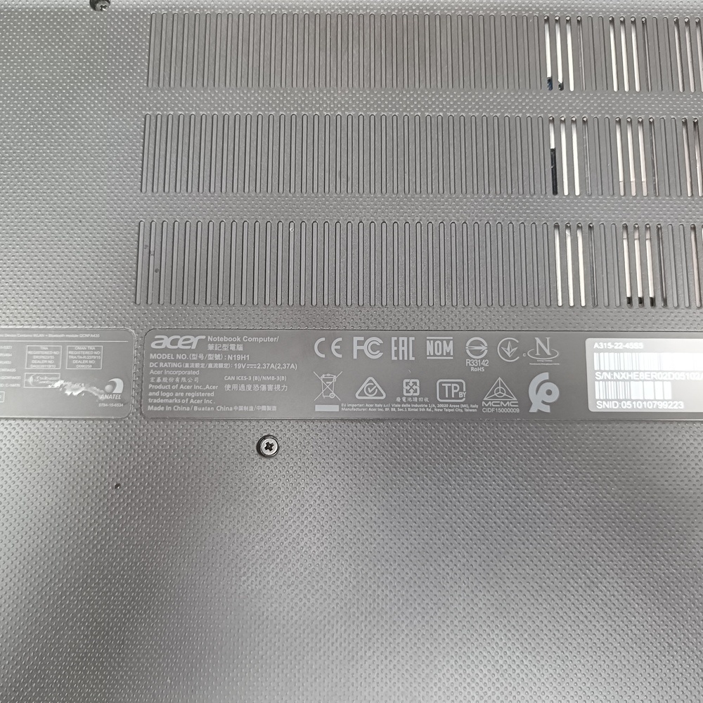 Ноутбук Acer a-315-22-45s5; A4-9120, Radeon Vega 11, 8 Гб, 256 Гб, Нет