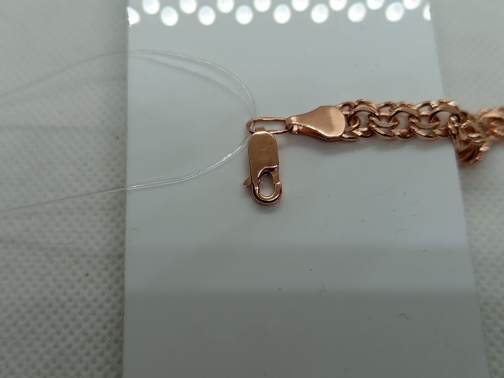 670009025 БРАСЛЕТ ПУСТОТЕЛЫЙ Бисмарк (Au 585) 670009025 БРАСЛЕТ ПУСТОТЕЛЫЙ Бисмарк (Au 585)