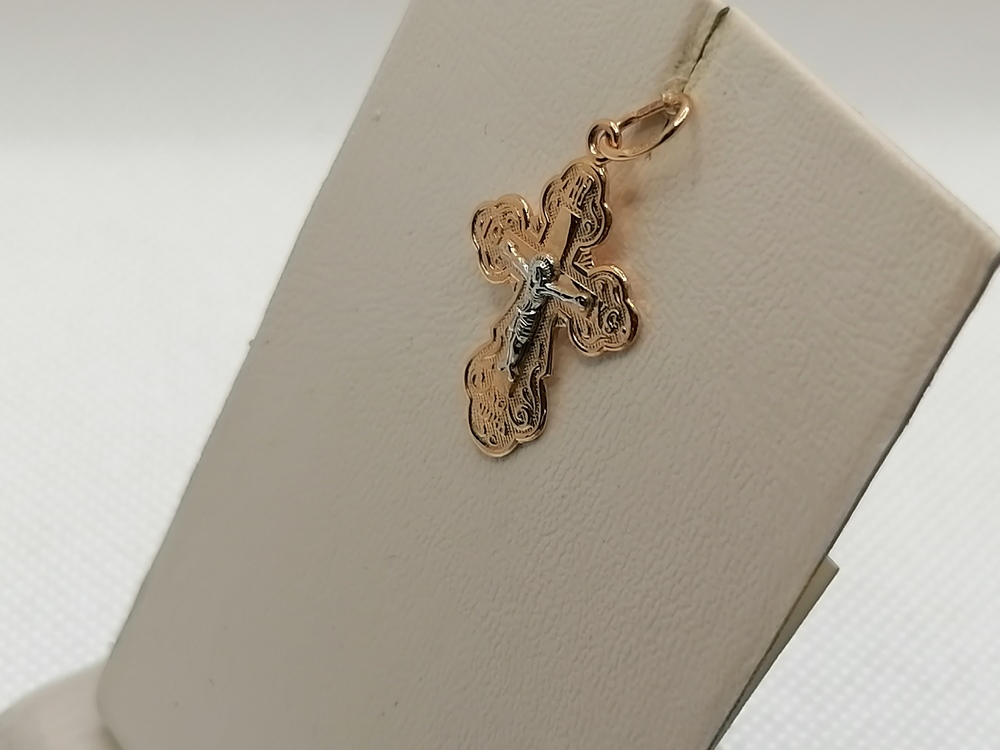 ПОДВЕСКА КРЕСТ без камня (Au 585)