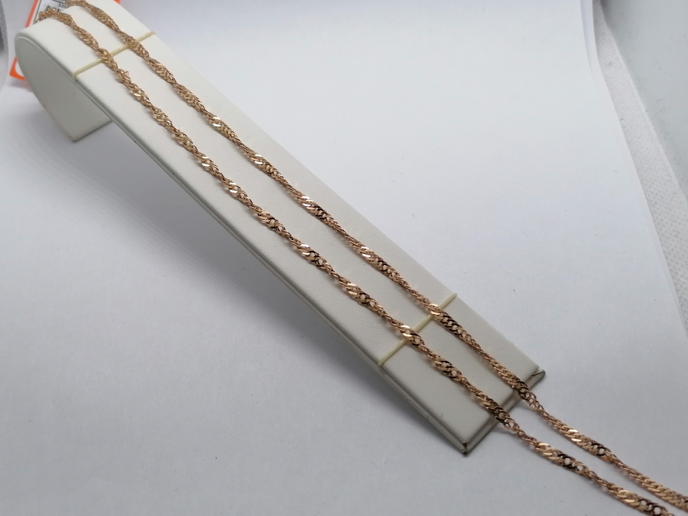 ЦЛСИ585 ЦЕПЬ ПОЛНОВЕСНАЯ Сингапур (Au 585)