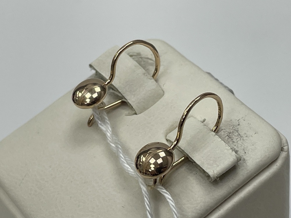 СБКМ583 СЕРЬГИ БЕЗ КАМНЯ (Au 583)