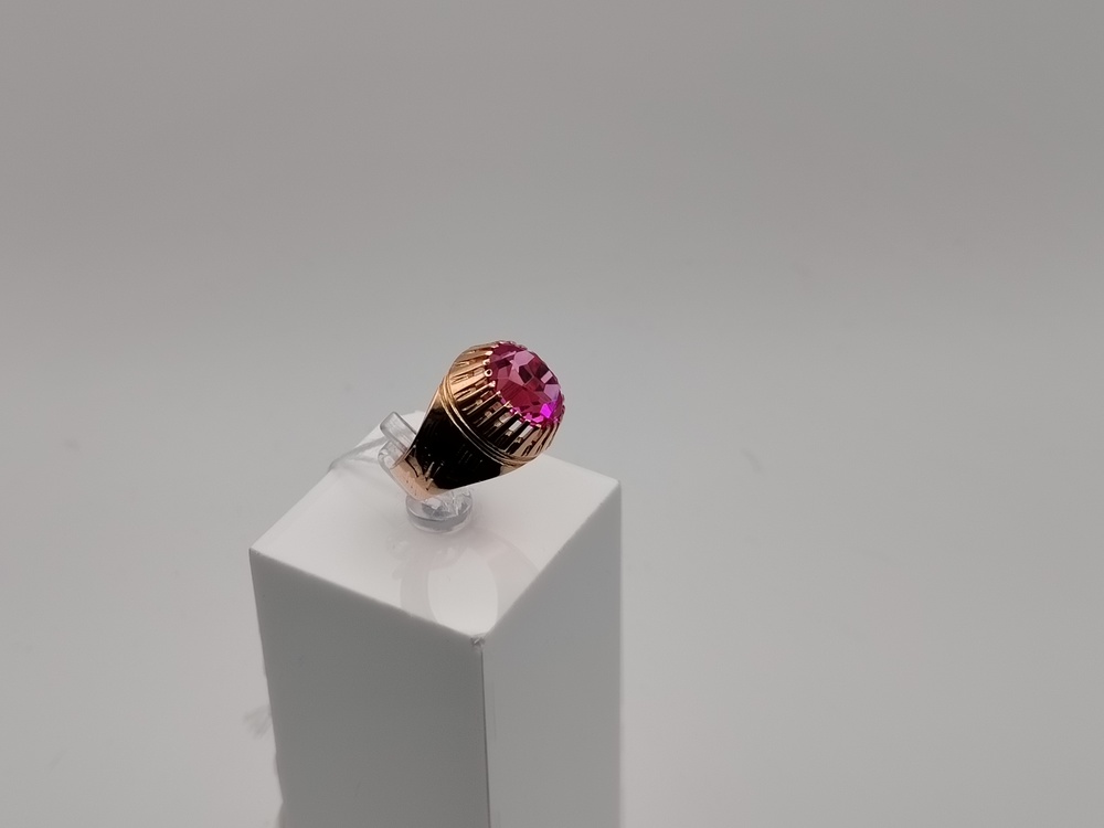 КОЛКМ583 КОЛЬЦО С КАМНЕМ (Au 583)