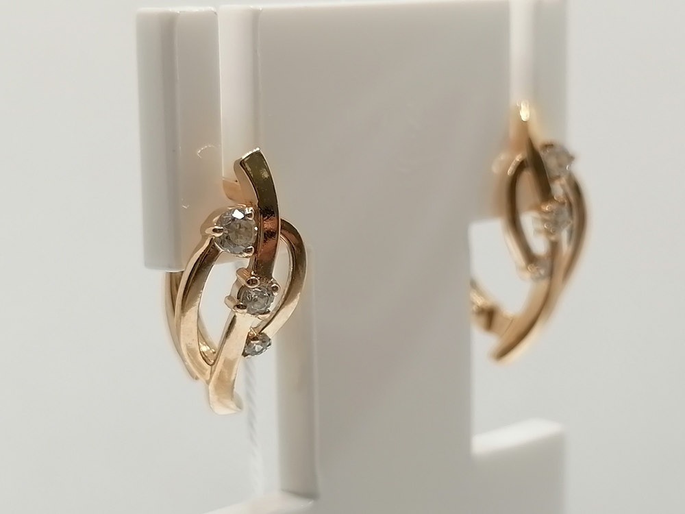 СЕРЬГИ С КАМНЯМИ (Au 585)