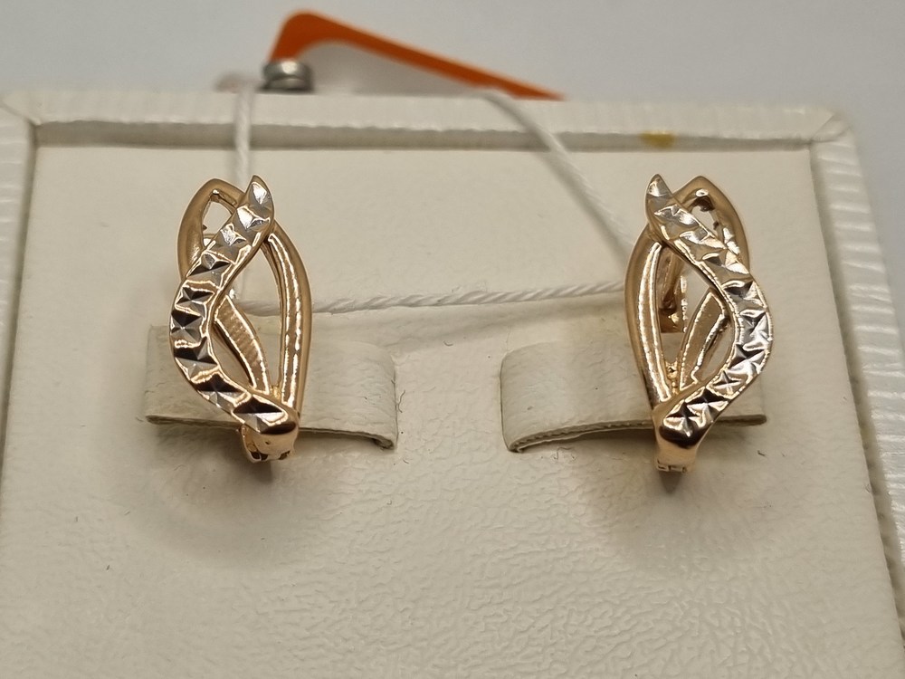 СЕРЬГИ БЕЗ КАМНЯ (Au 585)