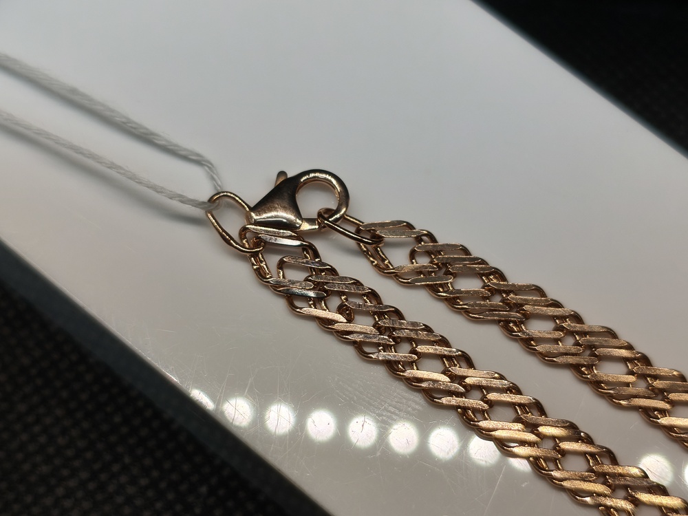 ЦЛР3585 ЦЕПЬ ПОЛНОВЕСНАЯ Ромб тройной (Au 585)