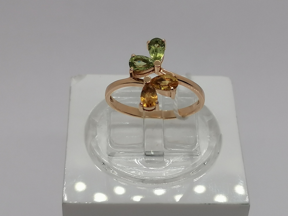 КОЛКМИ585 КОЛЬЦО С КАМНЯМИ (Au 585)