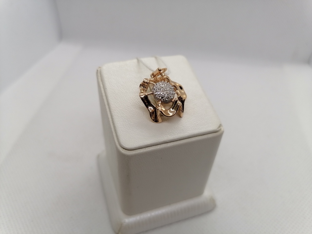 ПОДКМИ585 ПОДВЕСКА С КАМНЯМИ (Au 585)