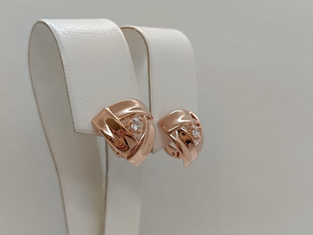 СЕРЬГИ С КАМНЕМ (Au 585)