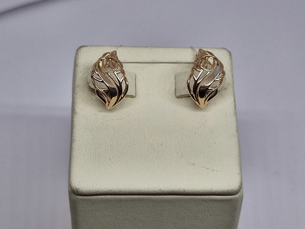 СБКМ585 СЕРЬГИ БЕЗ КАМНЯ (Au 585)