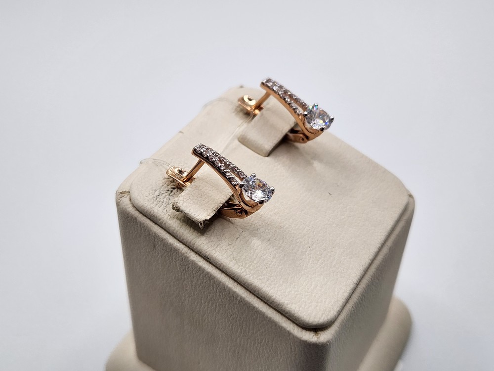 СЕРЬГИ С КАМНЯМИ (Au 585)