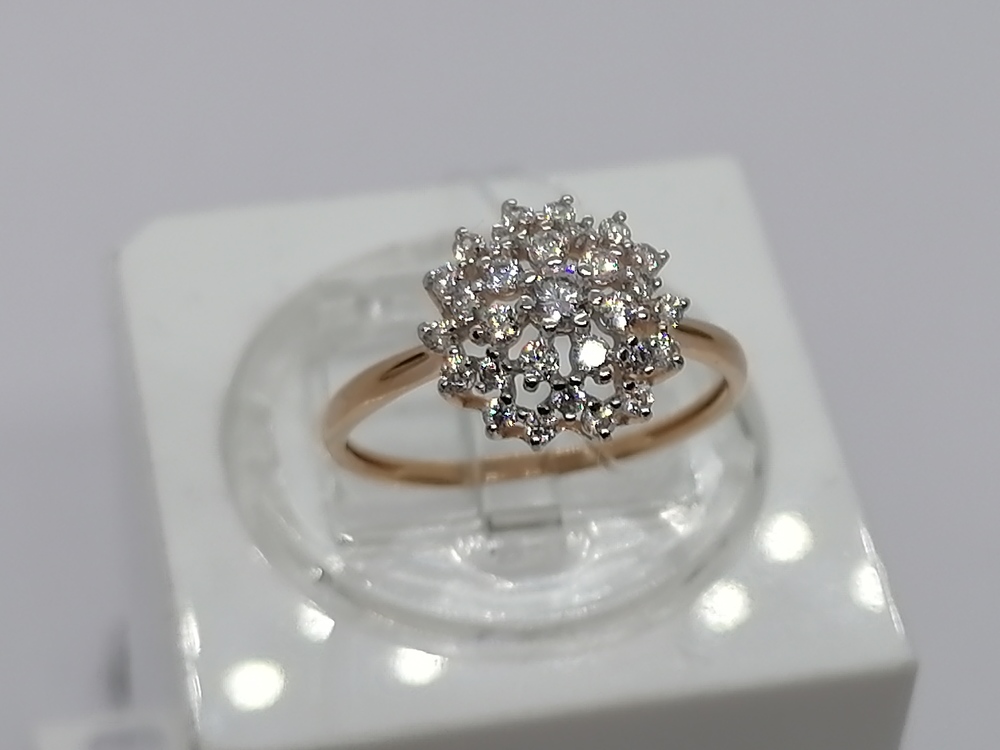 51-110-02302-1 КОЛЬЦО С КАМНЯМИ (Au 585)