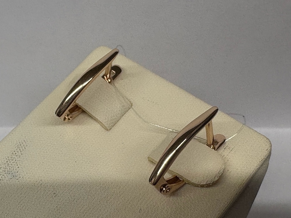 СЕРЬГИ БЕЗ КАМНЯ (Au 585)