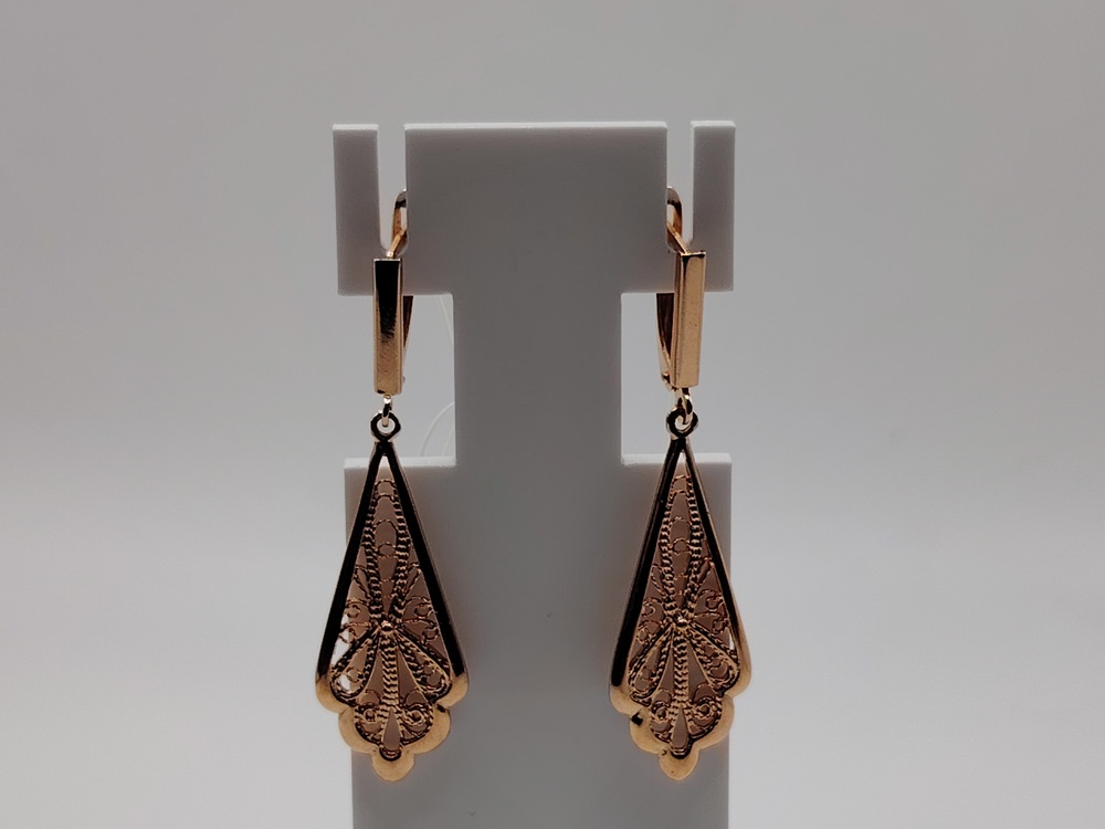 СЕРЬГИ БЕЗ КАМНЯ (Au 585)