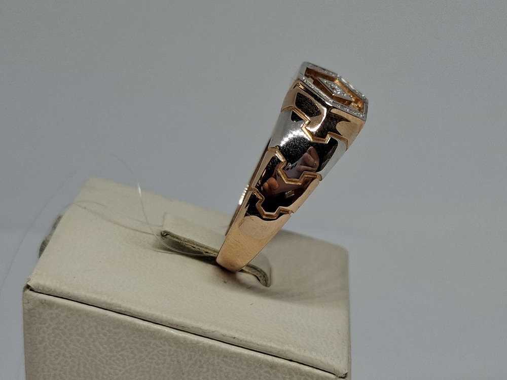 ПЕЧАТКА С КАМНЯМИ (Au 585)