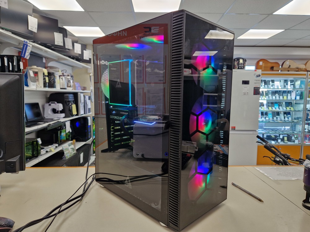 Системный блок Noname; Ryzen 7 7700, Geforce RTX 4060, 16 Гб, 500 Гб, 2 Tb