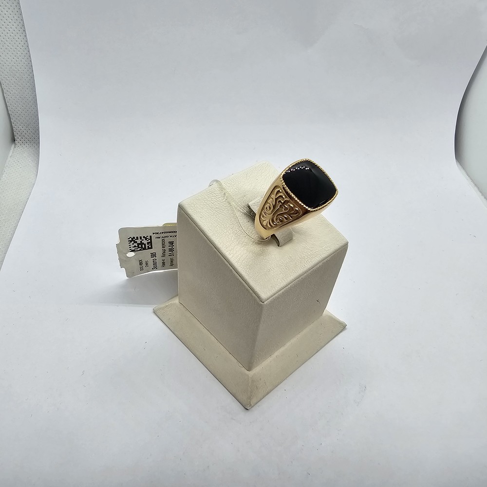 КОЛЬЦО ПЕЧАТКА Агат (Au 585)