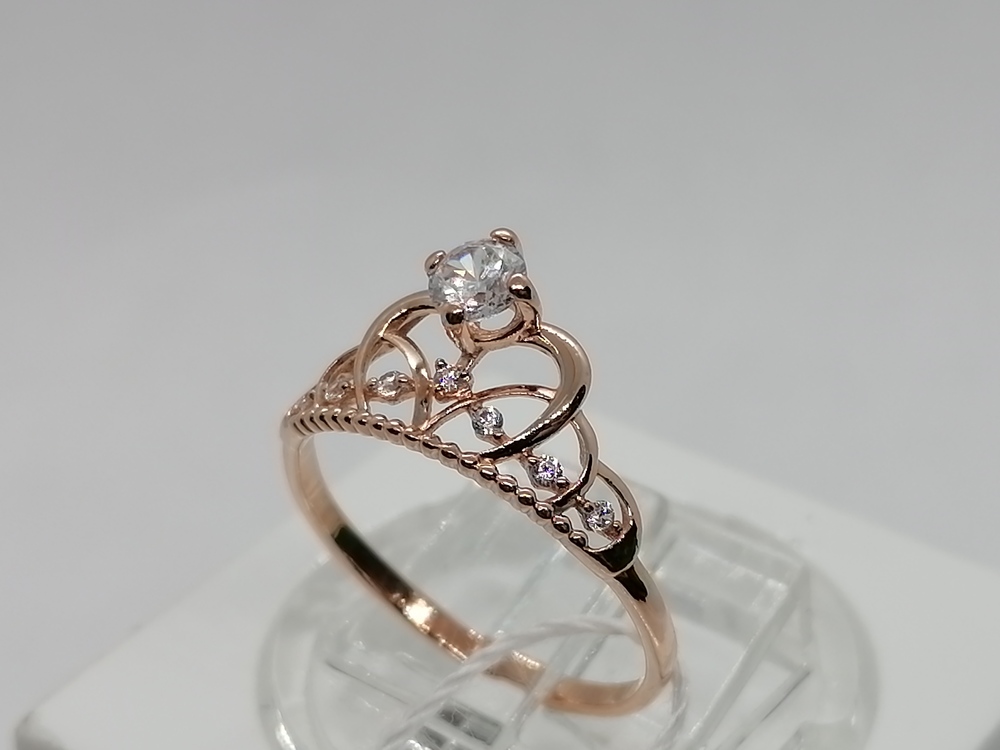 КОЛЬЦО С КАМНЯМИ (Au 585)