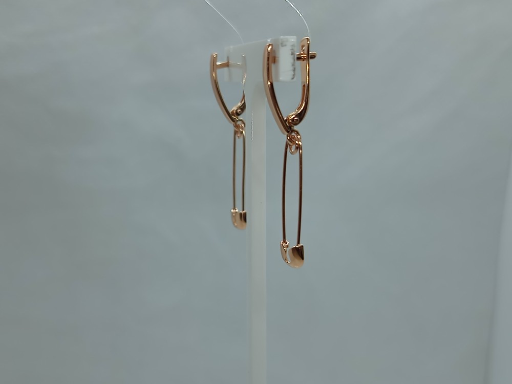 СЕРЬГИ БЕЗ КАМНЯ (Au 585)