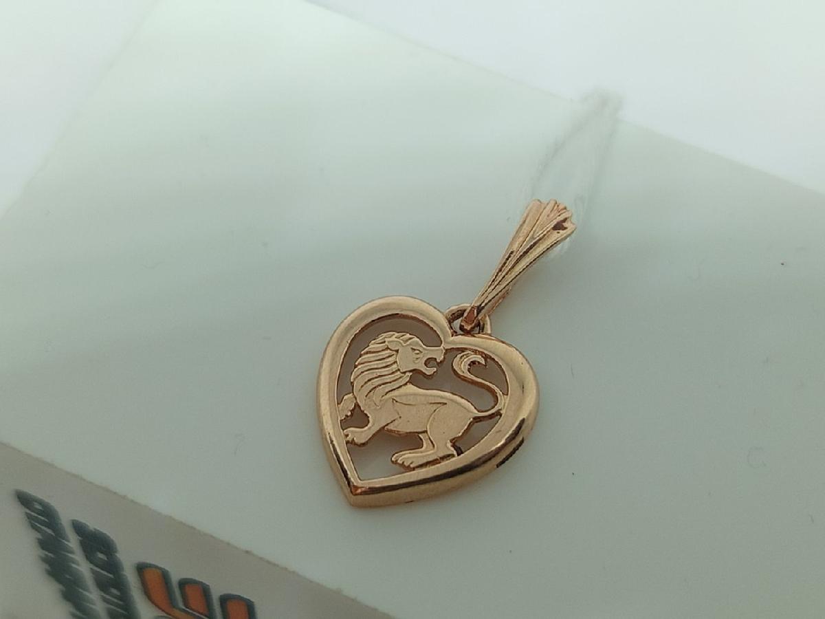 ПОДВЕСКА ЗНАК ЗОДИАКА ЛЕВ Au 585