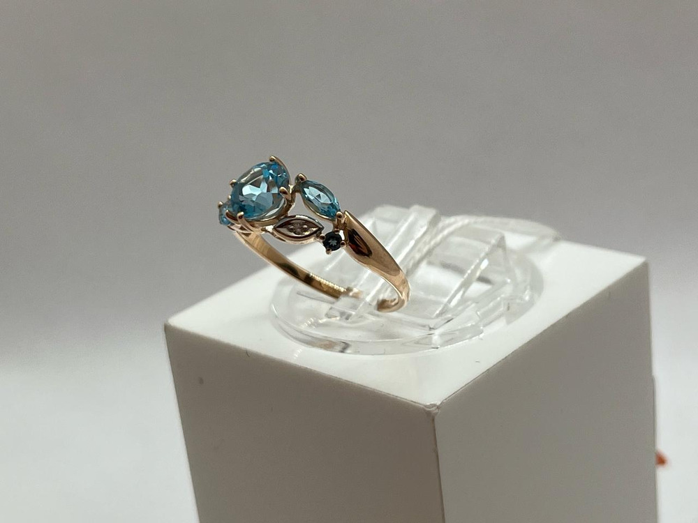 КОЛКМИ585 КОЛЬЦО С КАМНЯМИ (Au 585)