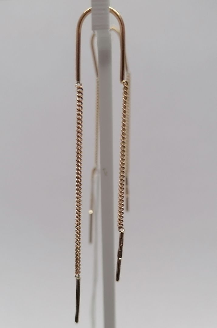 СЕРЬГИ ПРОДЕВКИ без камня (Au 585)