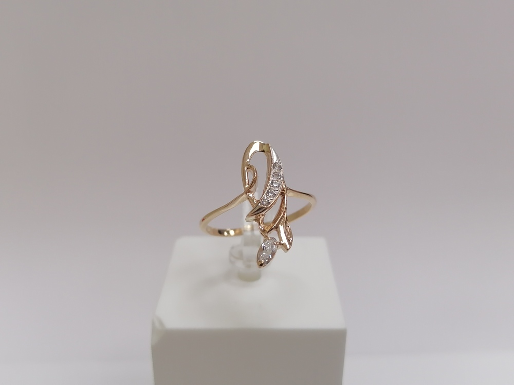 КОЛКМИ585 КОЛЬЦО С КАМНЯМИ (Au 585)