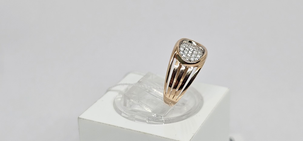 КОЛЬЦО С КАМНЯМИ (Au 585)