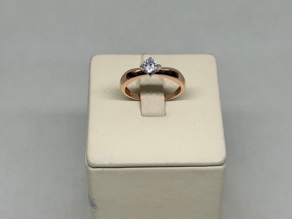 009821-1102 КОЛЬЦО С КАМНЕМ (Au 585)