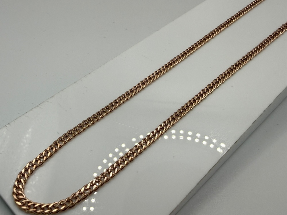 ЦЕПЬ ПУСТОТЕЛАЯ Ромб двойной (Au 585)