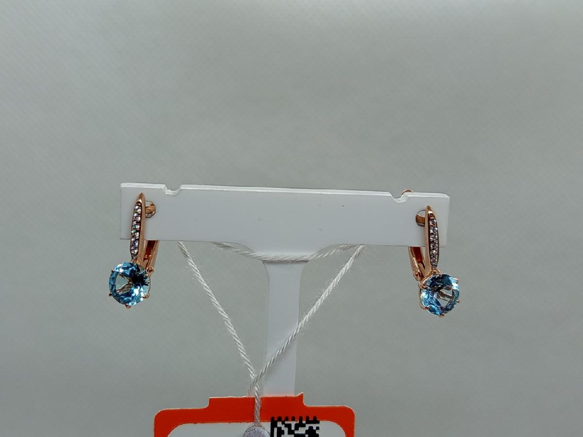 СЕРЬГИ С КАМНЯМИ (Au 585)