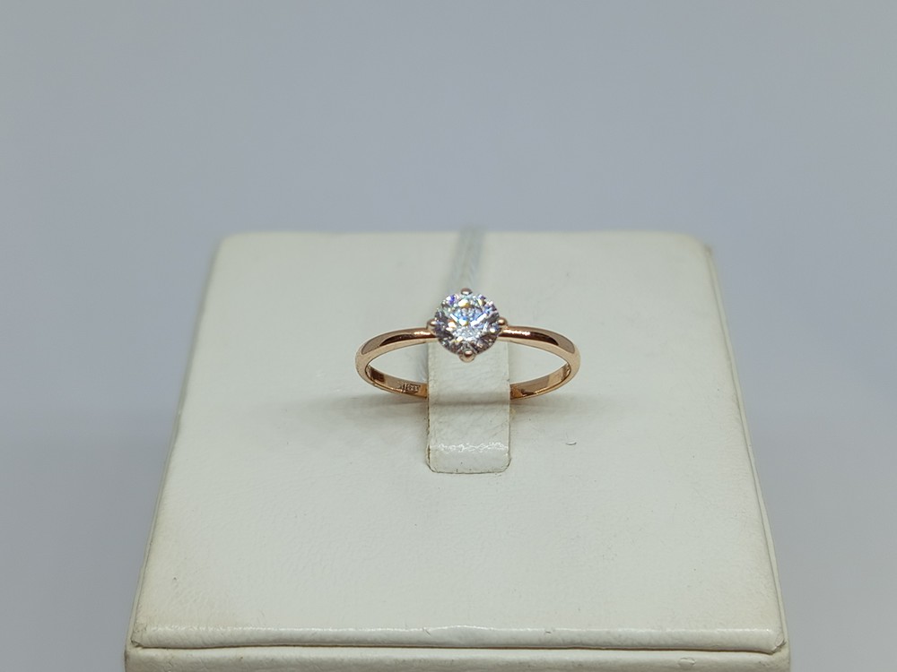 КОЛКМ585 КОЛЬЦО С КАМНЕМ (Au 585)