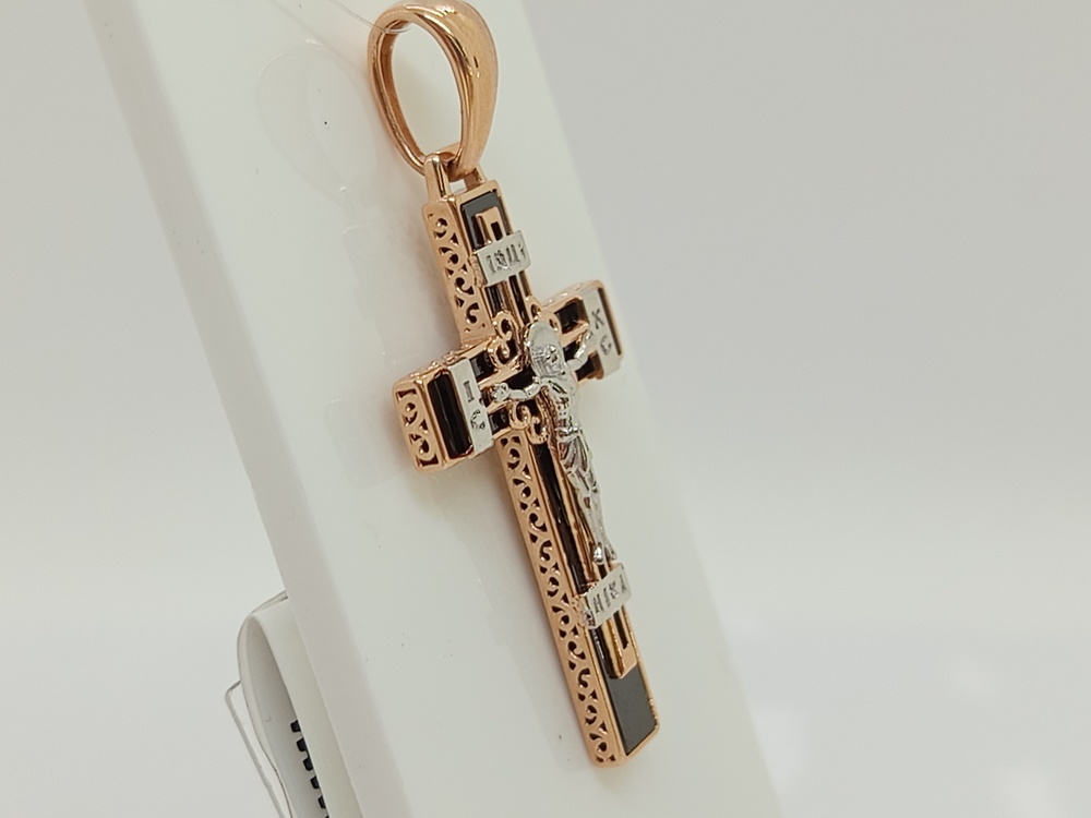 ПОДВЕСКА КРЕСТ с камнем (Au 585)