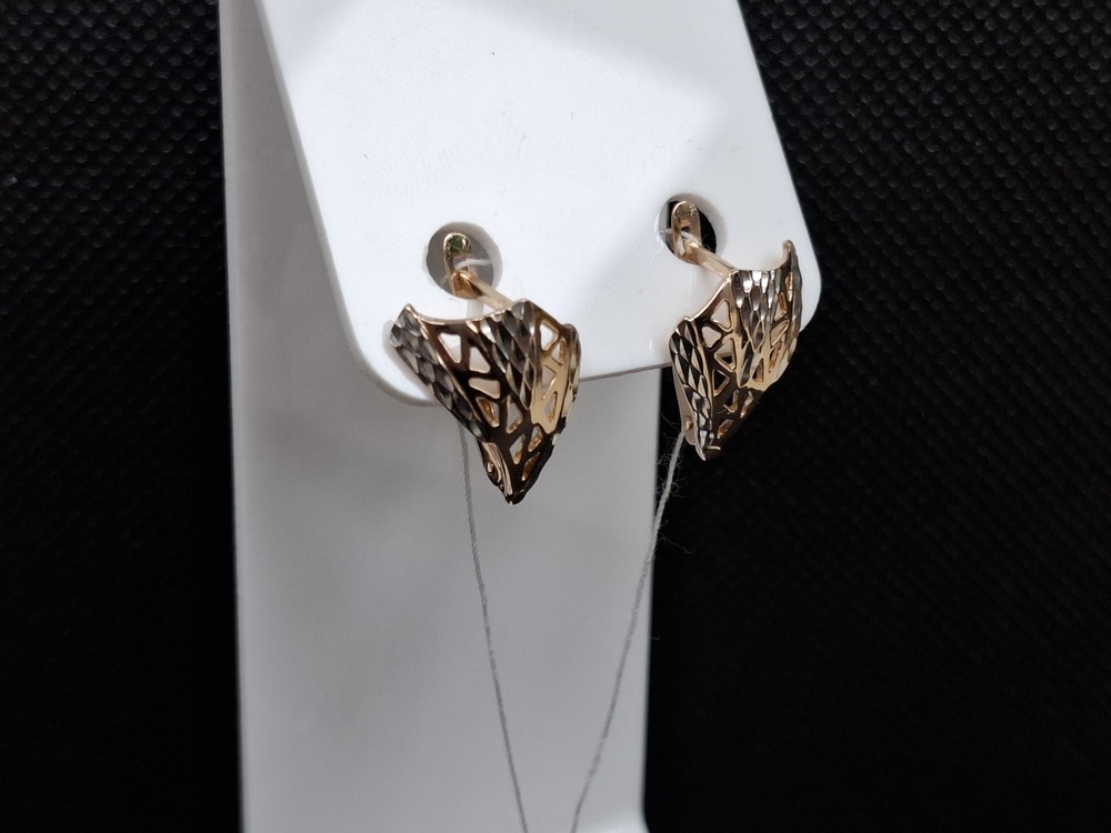 СЕРЬГИ БЕЗ КАМНЯ (Au 585)