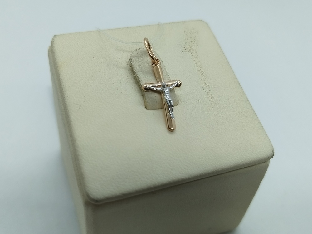 ПОДВЕСКА КРЕСТ без камня (Au 585)