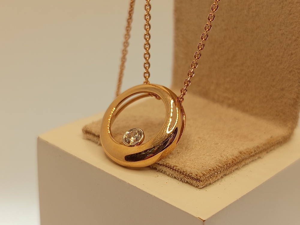 872305 КОЛЬЕ С КАМНЕМ (Au 585)