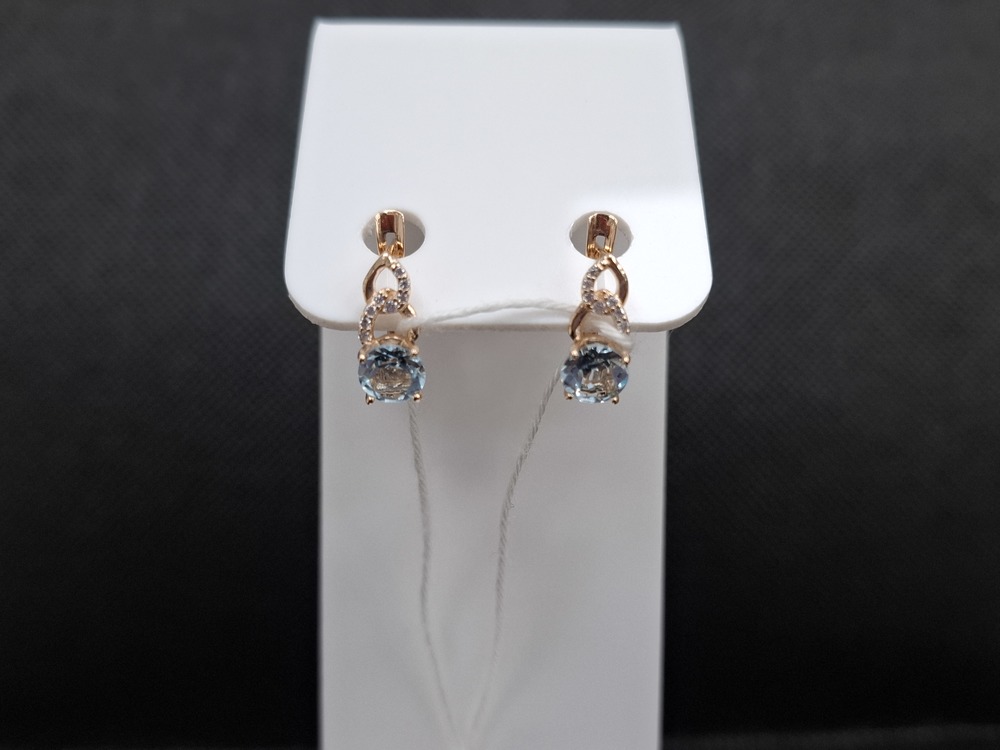 СЕРЬГИ С КАМНЯМИ (Au 585)