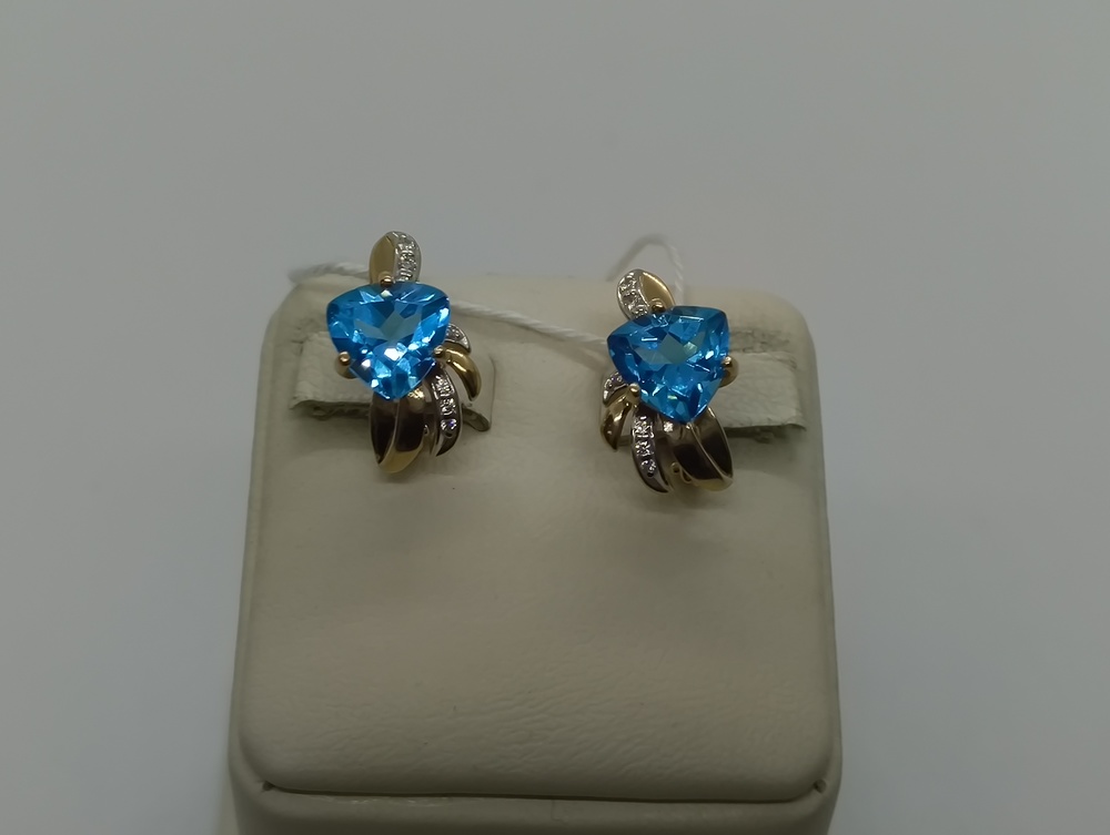 СЕРЬГИ С КАМНЯМИ (Au 585)