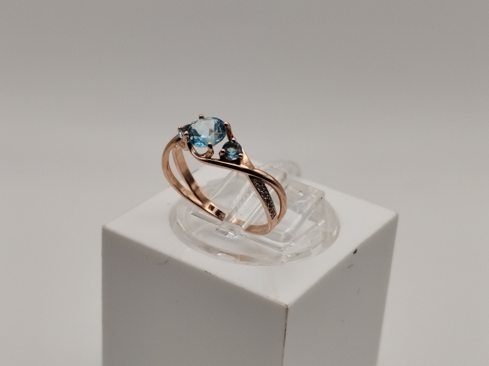 КОЛКМИ585 КОЛЬЦО С КАМНЯМИ (Au 585)