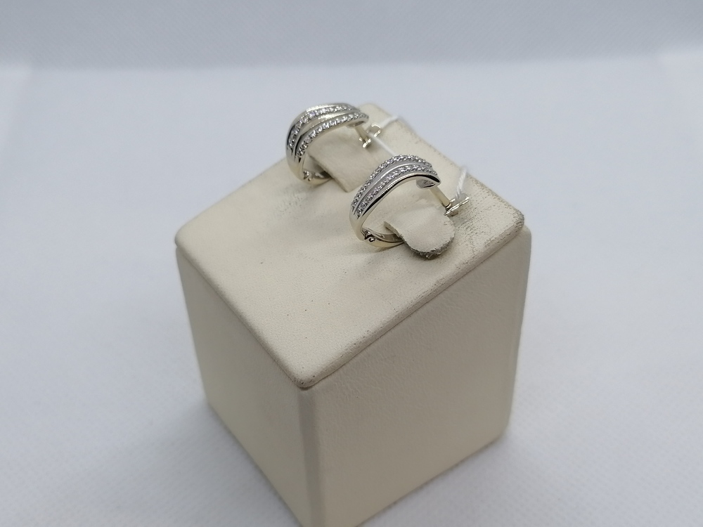 СКМИ585 СЕРЬГИ С КАМНЯМИ (Au 585)