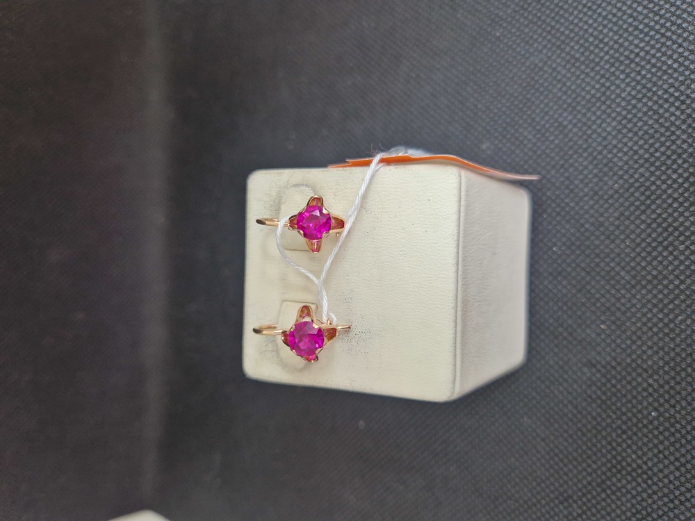 СЕРЬГИ С КАМНЕМ (Au 583)