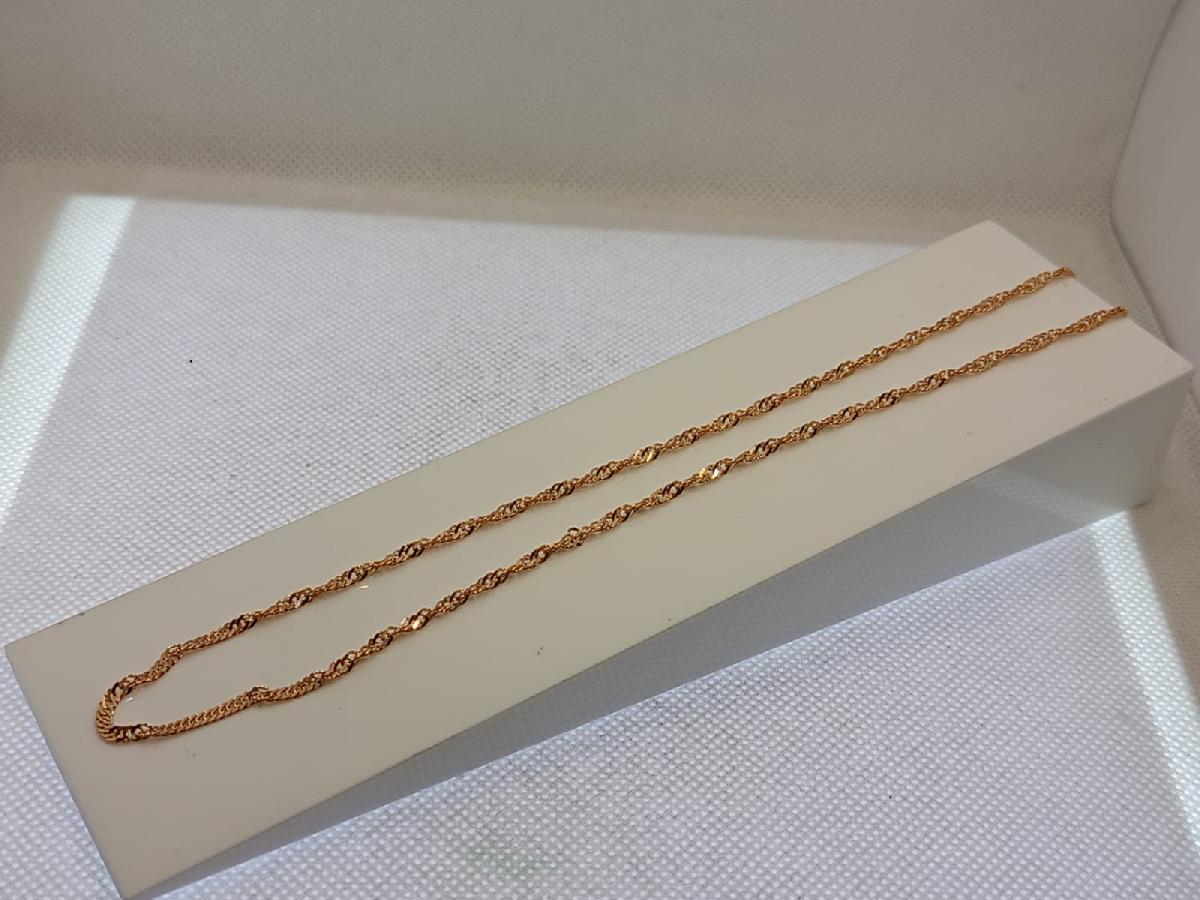 ЦЕПЬ ПУСТОТЕЛАЯ Сингапур (Au 585)