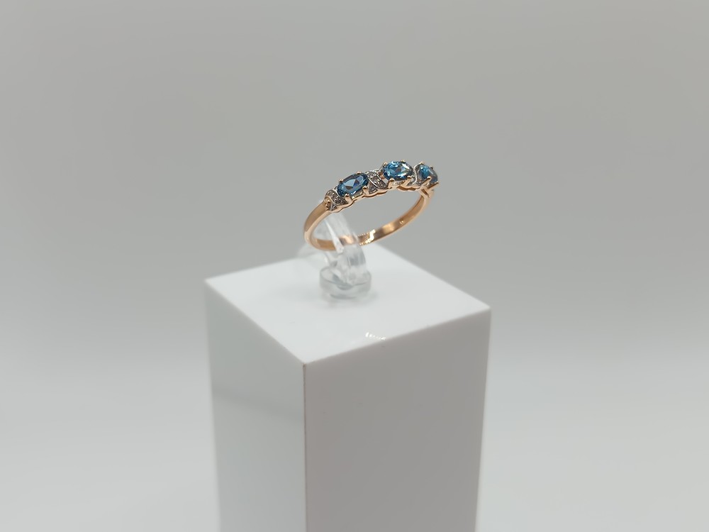 КОЛКМИ585 КОЛЬЦО С КАМНЯМИ (Au 585)