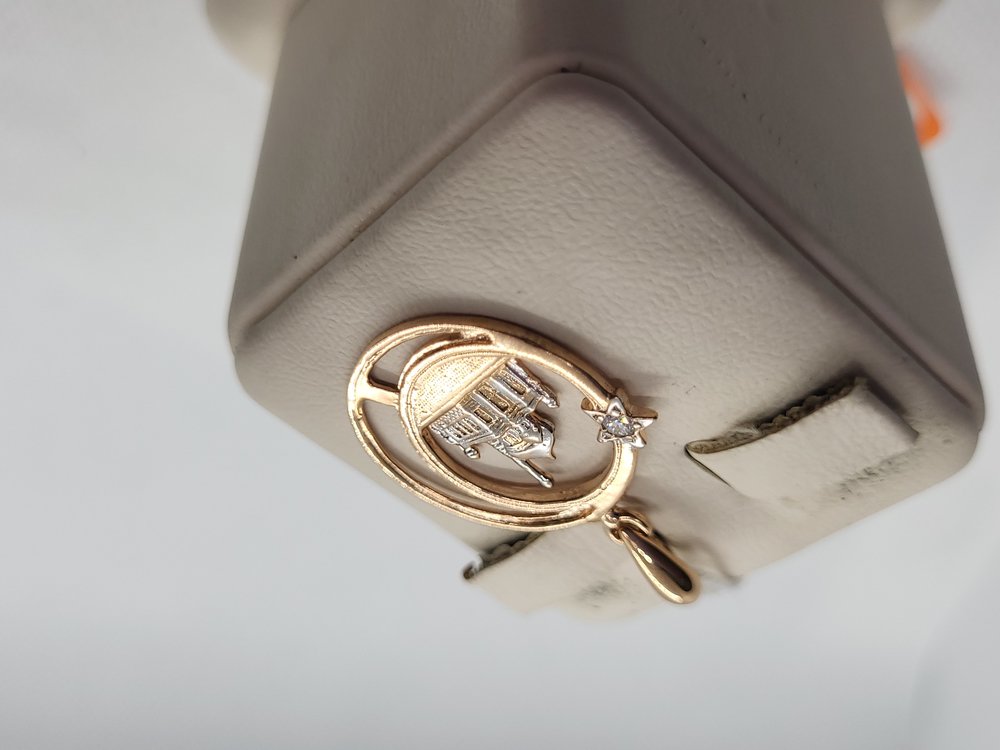 ПОДВЕСКА МЕЧЕТЬ С КАМНЕМ (Au 585)