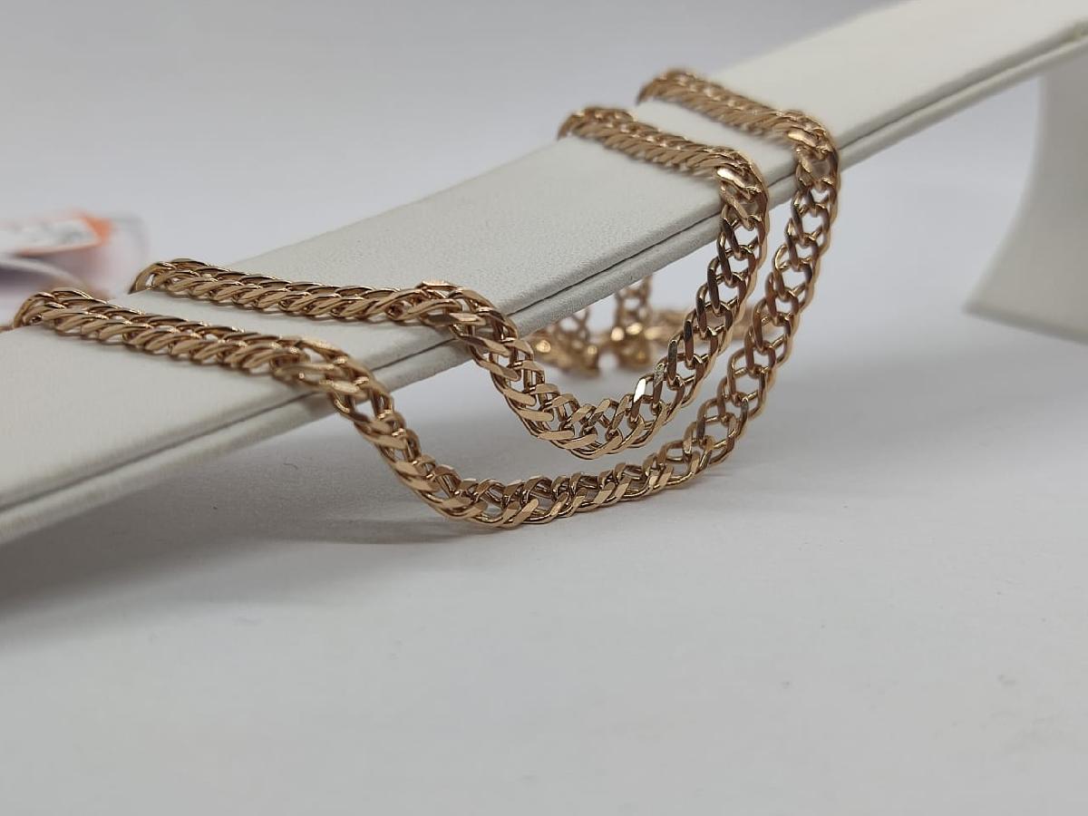 ЦЛР2585 ЦЕПЬ ПОЛНОВЕСНАЯ Ромб двойной (Au 585)