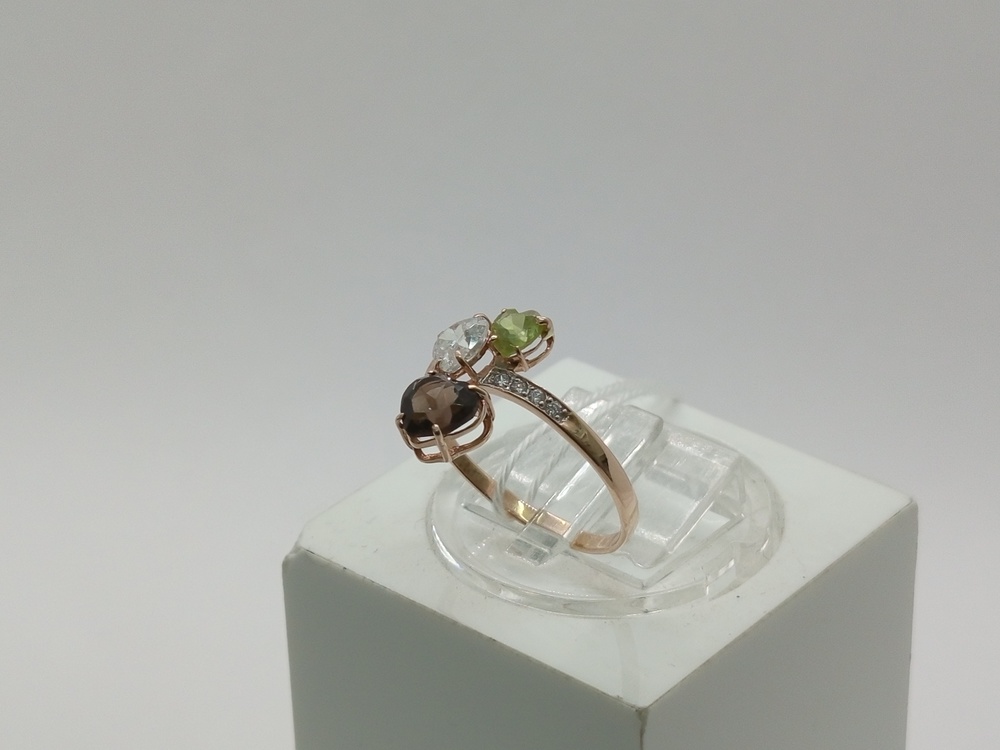 КОЛКМИ585 КОЛЬЦО С КАМНЯМИ (Au 585)