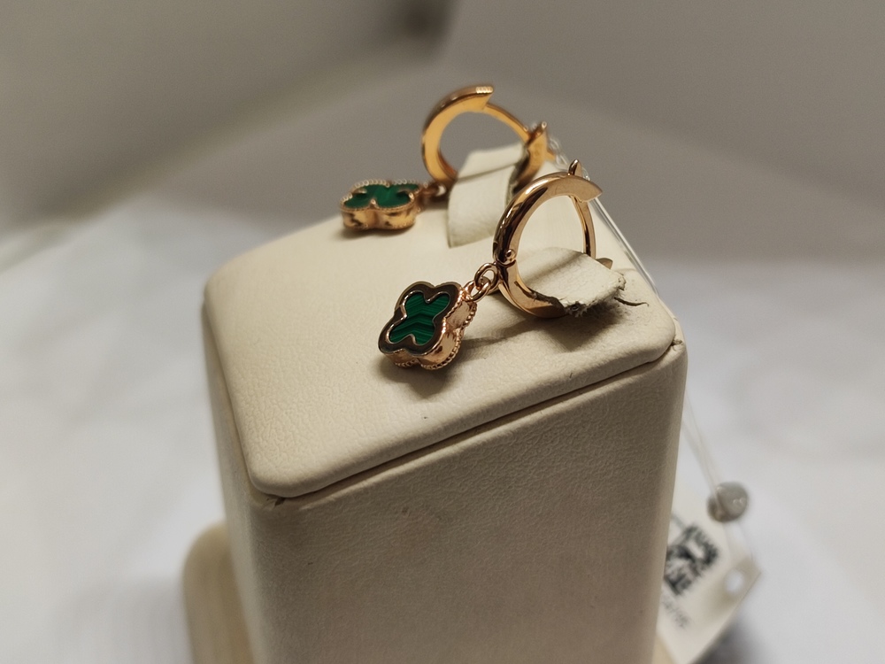 СЕРЬГИ С КАМНЕМ (Au 585)