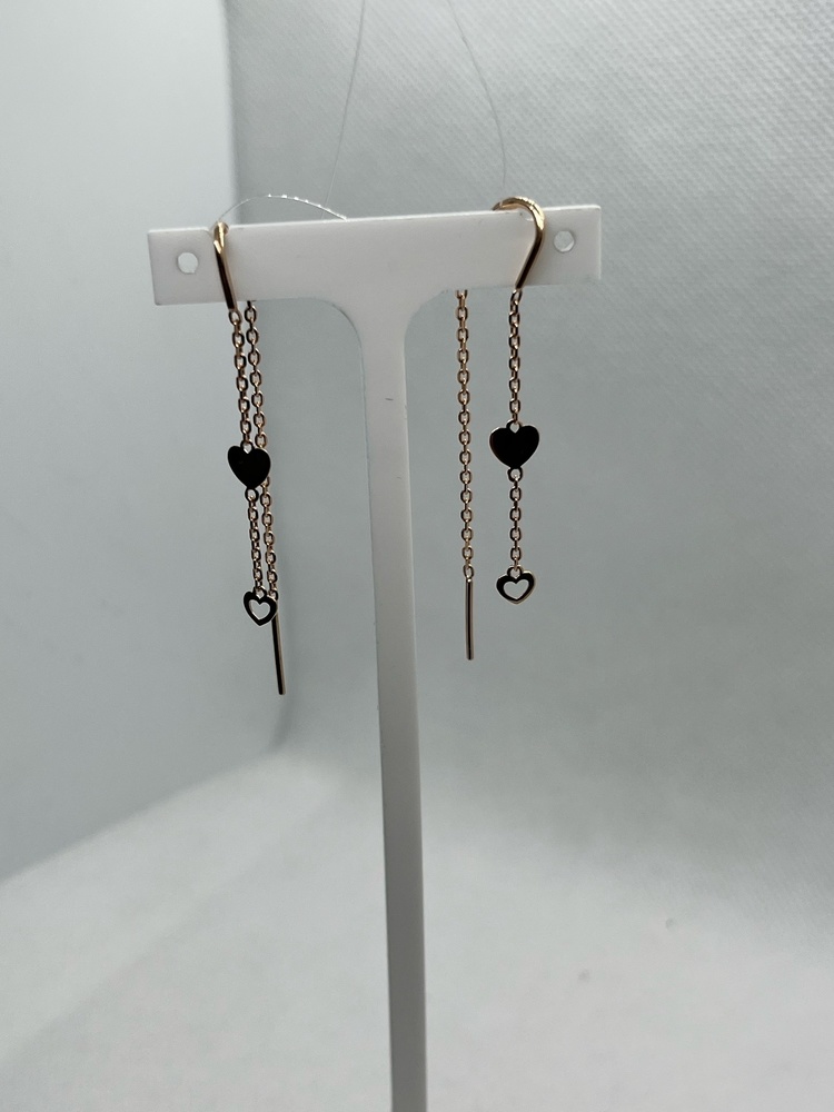 СЕРЬГИ ПРОДЕВКИ без камня (Au 585)