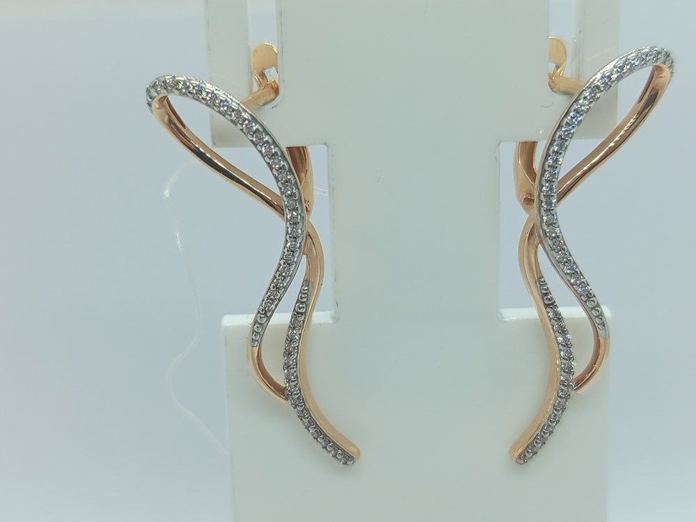 СЕРЬГИ С КАМНЯМИ (Au 585)