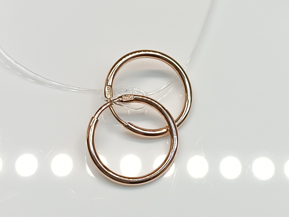 СЕРЬГИ КОНГО без камня (Au 585)